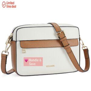 Quilted Vegan Leather Crossbody Bag with Wide Adjustable Strap